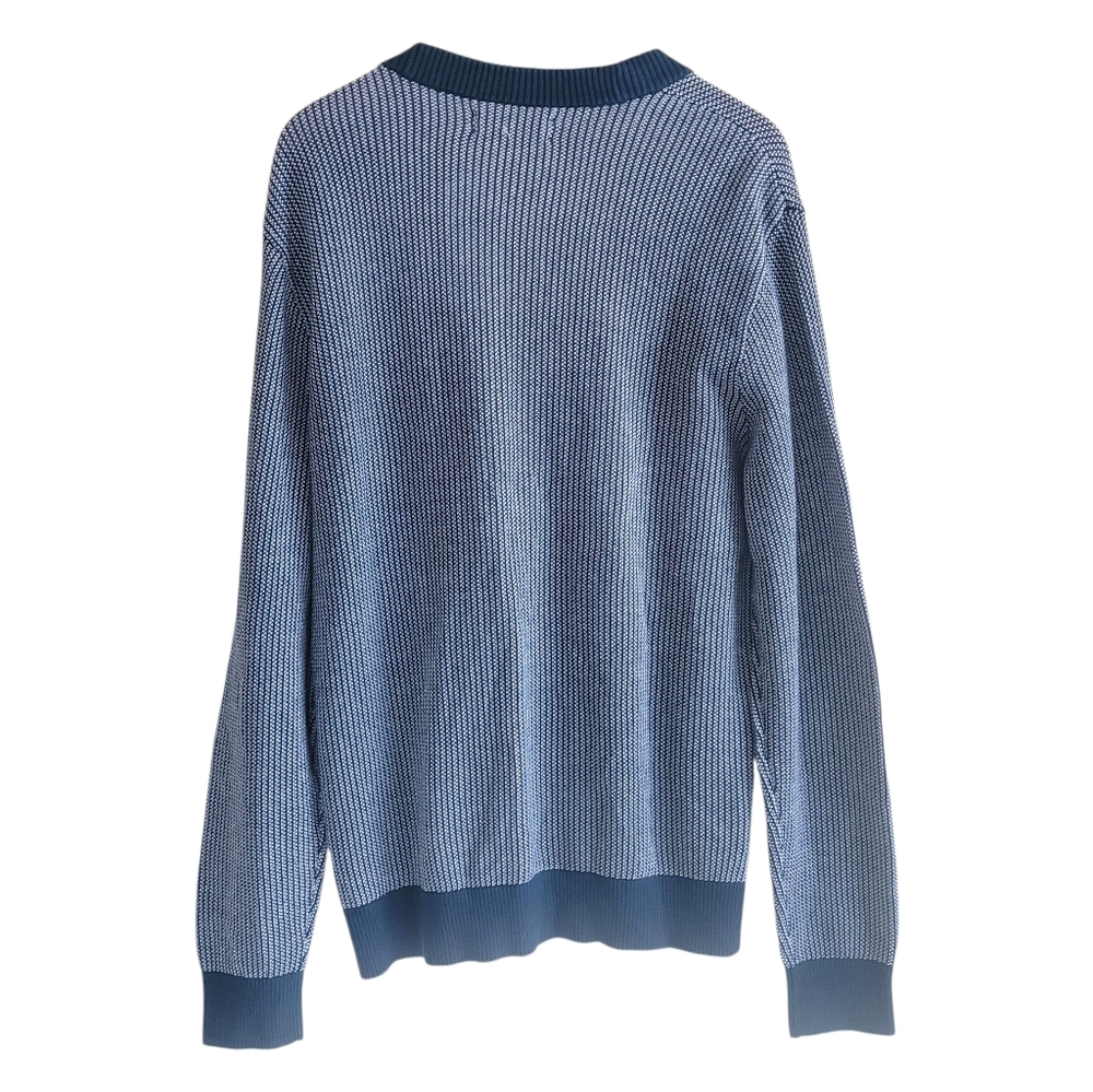 NWT Original Penguin Cardigan Sweater Blue Mens Large - Picture 2 of 6